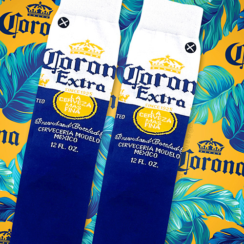 ODD　SOX　コロナビール　ソックス　（CORONA LABEL）　靴下　8-12　（26〜30cm）　オッドソックス　■　アメリカン雑貨　アメリカ雑貨｜candytower｜03