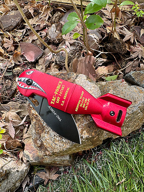 タックフォース　シャークボム　ナイフ　（レッド） ■ アメリカン雑貨 アメリカ雑貨 |  | 03
