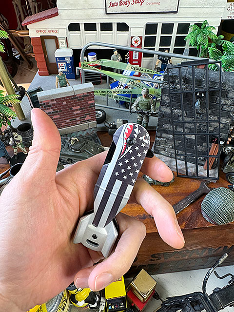 タックフォース　シャークボム　ナイフ　（US FLAG） ■ アメリカン雑貨 アメリカ雑貨 |  | 06