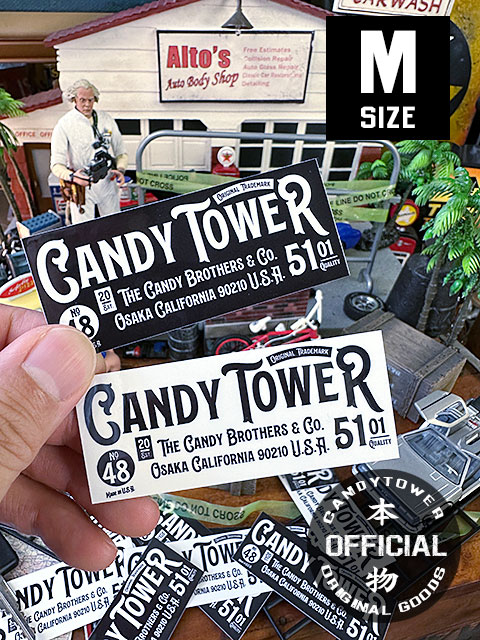 キャンディタワー　オフィシャル　ステッカー　Mサイズ　8.5cm　（2色セット） ■ アメリカン雑貨 アメリカ雑貨 | 