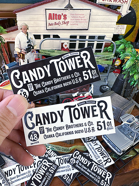 キャンディタワー　オフィシャル　ステッカー　Mサイズ　8.5cm　（ホワイト） ■ アメリカ雑貨 アメリカン雑貨 |  | 05