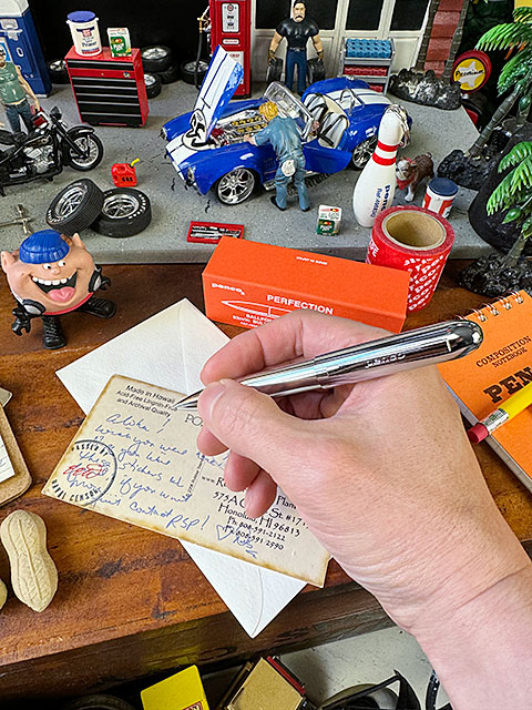 PENCO　ペンコ　バレットボールペン　（シルバー）　ショート　携帯　コンパクト　0.7mm　高級ペン　油性ボールペン　日本製　ハイタイド | 