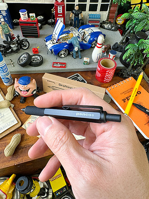 PENCO　ペンコ　ドラフティングボールペン　（ブラック）　ショート　短い　0.5mm　ニードルタイプ　製図　手帳用 日本製　ハイタイド | 