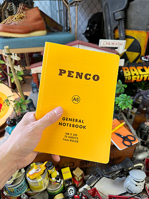 PENCO　ペンコ　ソフトPPノート　A5サイズ　（イエロー）　横罫 7mm　罫線　メモ帳　HIGHTIDE　ハイタイド ■ アメリカン雑貨 アメリカ雑貨 | 