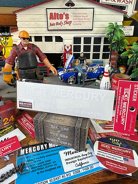 マーキュリー　ステッカー　（TAG WHITE） ■ アメリカン雑貨 アメリカ雑貨 | MERCURY