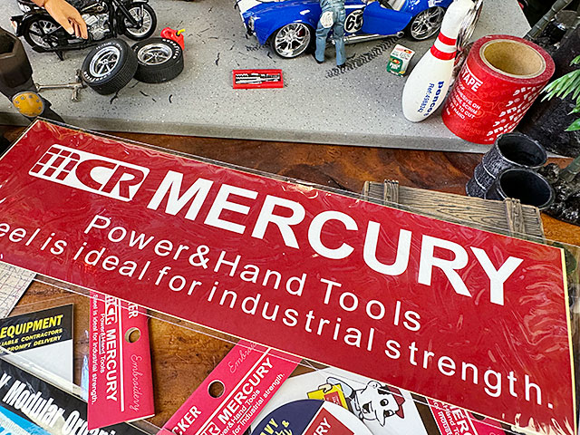 マーキュリー　ステッカー　（TAG RED BIG）　25cm ■ アメリカン雑貨 アメリカ雑貨 | MERCURY | 03