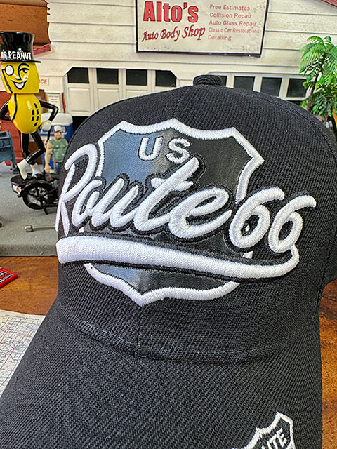 ルート66　キャップ　（ボールパークロゴ/ブラック） ■ アメリカン雑貨 アメリカ雑貨 |  | 01