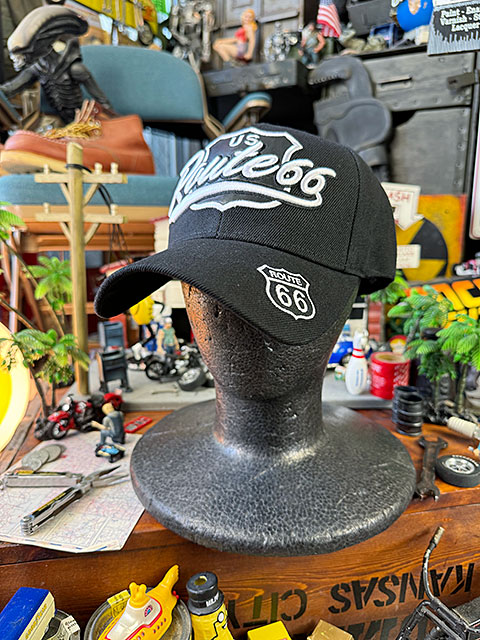 ルート66　キャップ　（ボールパークロゴ/ブラック） ■ アメリカン雑貨 アメリカ雑貨 |  | 06