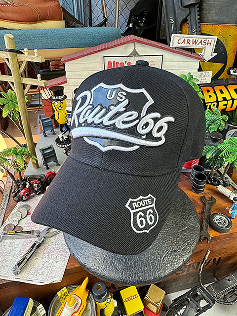 ルート66　キャップ　（ボールパークロゴ/ブラック） ■ アメリカン雑貨 アメリカ雑貨 |  | 07