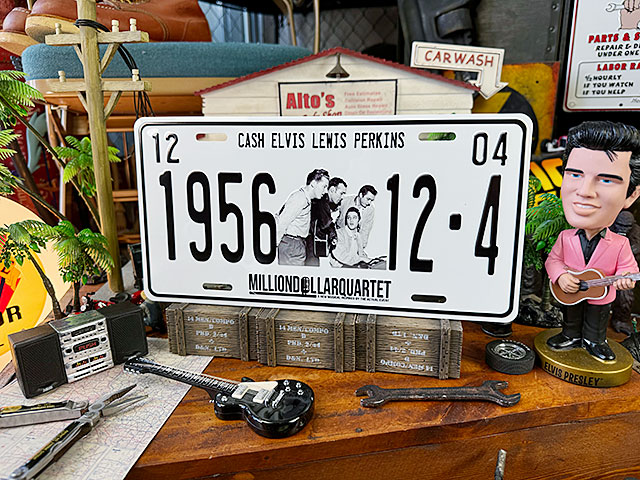 エルヴィス・プレスリー　ライセンスプレート　（伝説のサンスタジオ・セッション）　ジェリー・リー・ルイス　ジョニー・キャッシュ | 