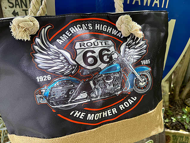 ルート66　ロープ　トートバッグ　（ハーレー） ■ アメリカン雑貨 アメリカ雑貨 爆買 |  | 01