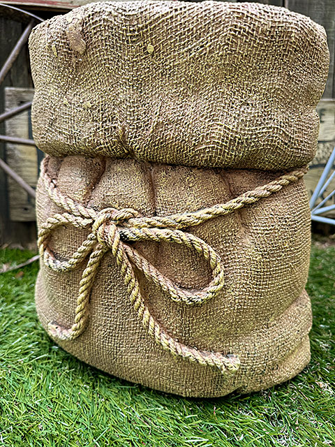 ジュート袋型 プランター （Sサイズ） 麻袋型 フラワーポット 鉢