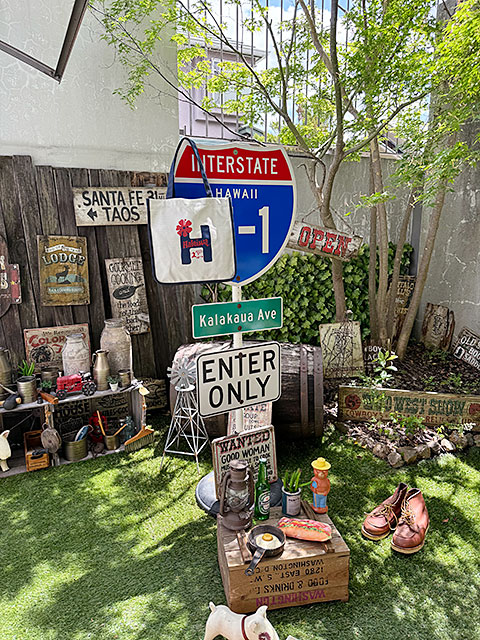 ハレイワ　キャンバストートバッグ　Lサイズ　（ライトグレー） ■ アメリカン雑貨 アメリカ雑貨 |  | 02