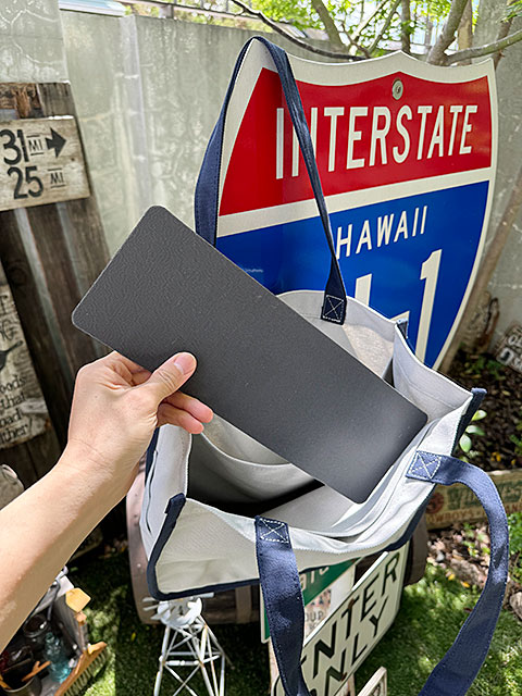 ハレイワ　キャンバストートバッグ　Lサイズ　（ライトグレー） ■ アメリカン雑貨 アメリカ雑貨 |  | 09