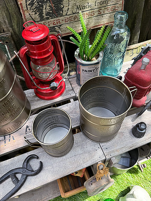 ドラム缶　マグポット　（大小2個セット） ■ アメリカン雑貨 アメリカ雑貨 |  | 01