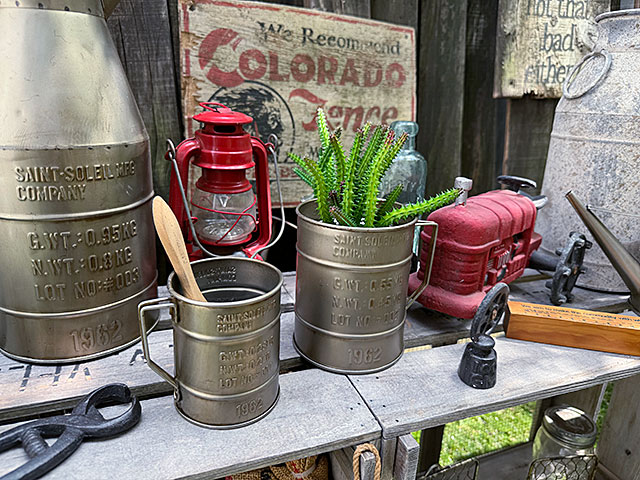 ドラム缶　マグポット　（大小2個セット） ■ アメリカン雑貨 アメリカ雑貨 |  | 04