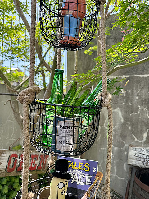 3連　ワイヤーバスケット　with　ロープ ■ アメリカン雑貨 アメリカ雑貨 |  | 03