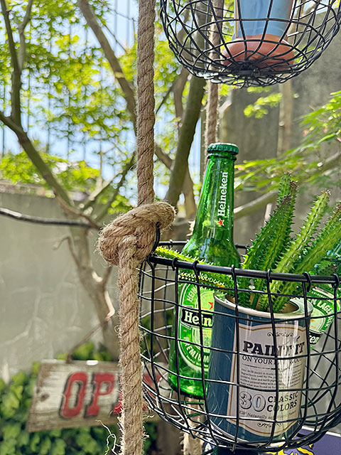 3連　ワイヤーバスケット　with　ロープ ■ アメリカン雑貨 アメリカ雑貨 |  | 08