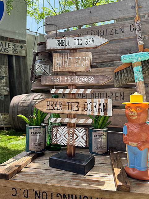 ビーチサイド　ガイドサイン　スタンドオブジェ ■ アメリカン雑貨 アメリカ雑貨 | 