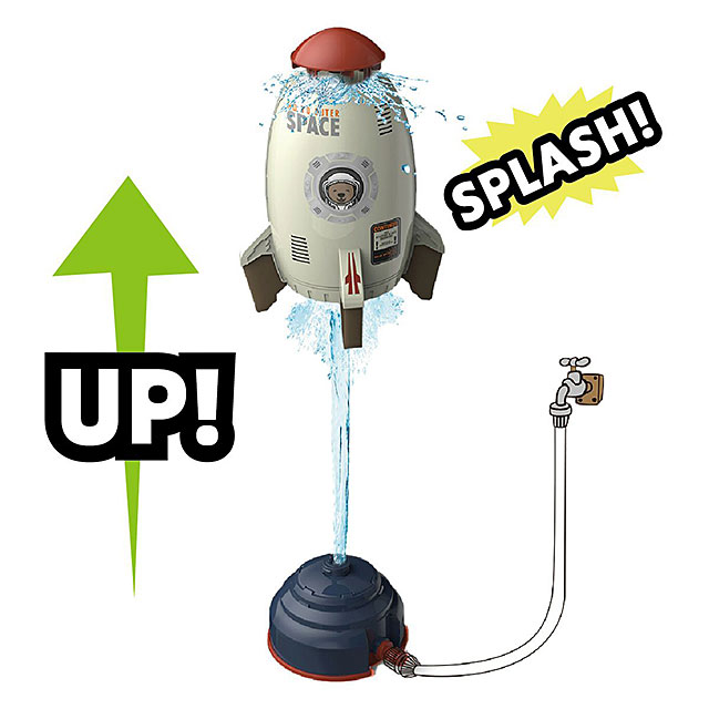 空中に浮かんでクルクル回る！　スプリンクラーロケット　（スペースグレー） ■ アメリカン雑貨 アメリカ雑貨 |  | 01