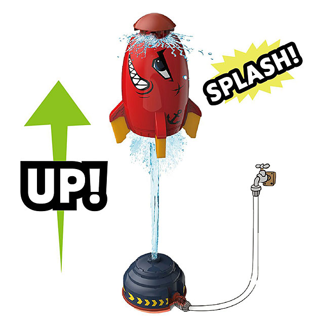 空中に浮かんでクルクル回る！　スプリンクラーロケット　（ロケットマンレッド） ■ アメリカン雑貨 アメリカ雑貨 |  | 01