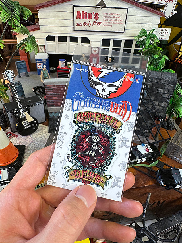 グレイトフルデッド　ステッカー　（バンドロゴ/ダンシングスカル＆ローゼズ） ■ アメリカン雑貨 アメリカ雑貨 |  | 02