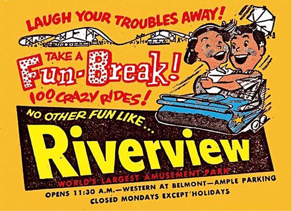 昔のアメリカの遊園地 リバービューパーク ポス...の詳細画像5