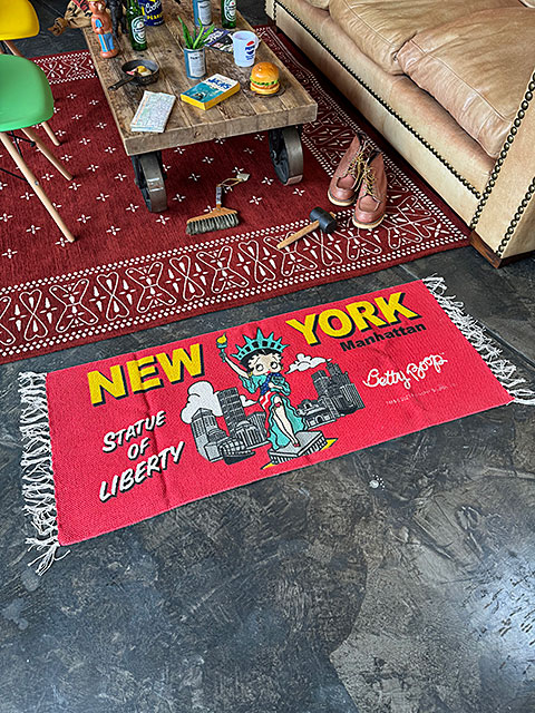 ベティ・ブープ　コットンマット　120cmロングサイズ　（ニューヨークベティ） ■ アメリカン雑貨 アメリカ雑貨 |  | 05