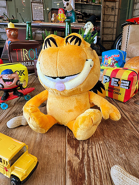 ガーフィールド ぬいぐるみポーチ ゴルフボール入れ □ アメリカン雑貨