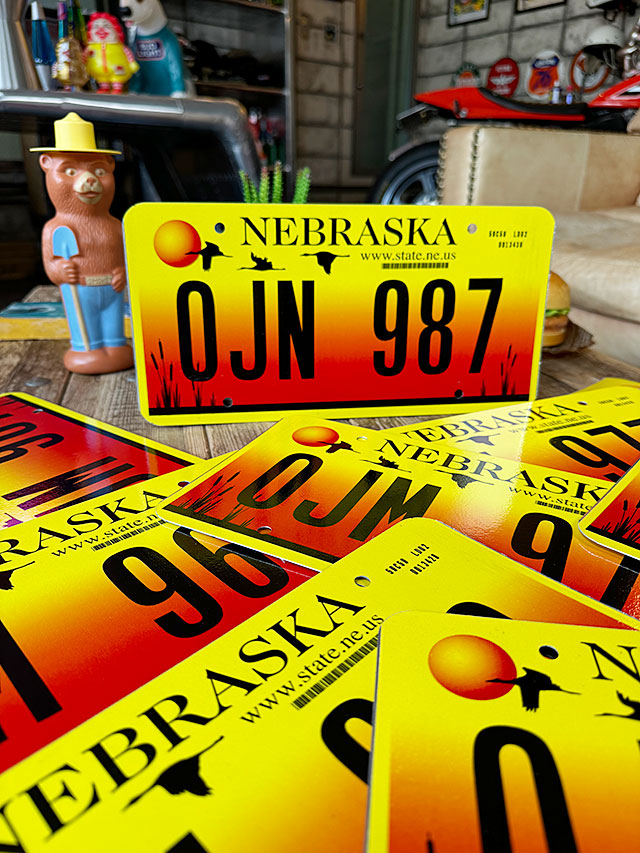 アメリカ　USEDナンバープレート　（ネブラスカ州）　ライセンスプレート ■ アメリカン雑貨 アメリカ雑貨 | 