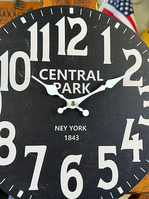 ニューヨーク　セントラルパーク　クロック　壁掛け時計 ■ アメリカン雑貨 アメリカ雑貨 |  | 01