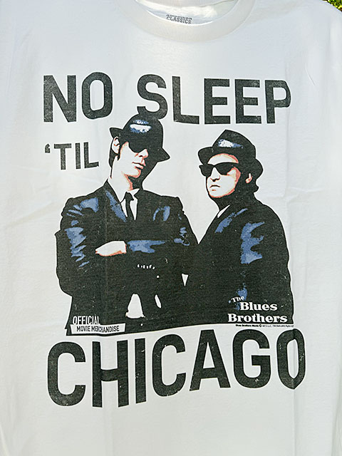 映画　ブルースブラザーズ　オフィシャルTシャツ　NO SLEEP 'TIL CHICAGO ■ アメリカ雑貨 アメリカン雑貨 |  | 01