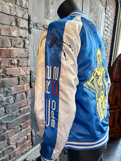 スターウォーズ R2-D2 & C-3PO スカジャン Lサイズのみの展開 ユニ