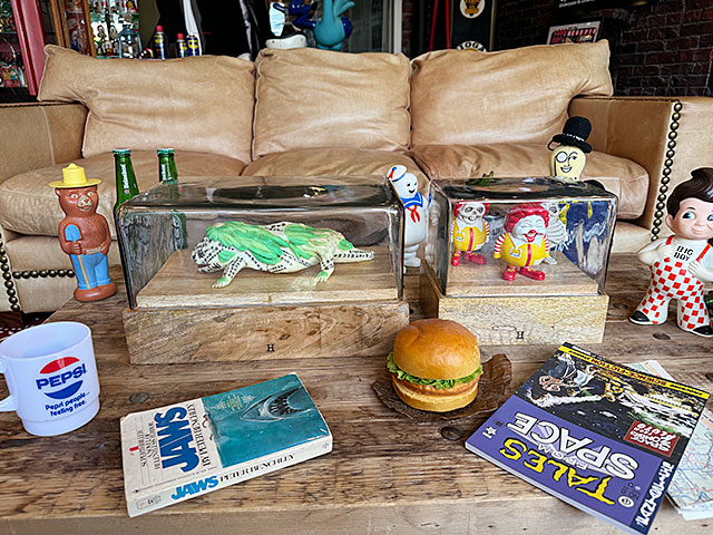 ガラスドーム　ディスプレイケース　（長方形/レクタングル1/横22cm）　ショーケース　単品 ■ アメリカン雑貨 アメリカ雑貨_6
