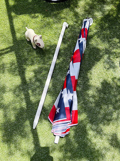 アメリカン　パラソル　直径188cm　（星条旗）　アウトドアパラソル　ビーチパラソル　ガーデンパラソル　※スタンドは別売 爆買 |  | 07
