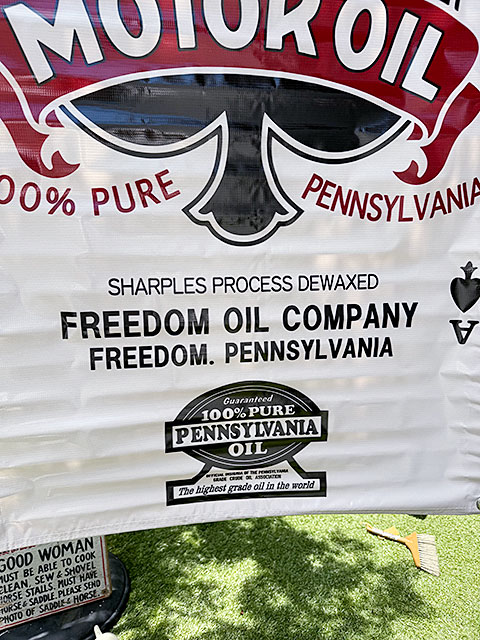 プロモーションバナー　（トランプモーターオイル）　ガレージバナー ■ アメリカ雑貨 アメリカン雑貨 |  | 02