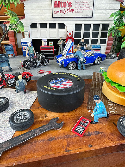 グッドイヤー　レーシングタイヤコースター （星条旗） ■ アメリカン雑貨 アメリカ雑貨 |  | 01