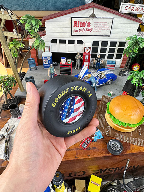 グッドイヤー　レーシングタイヤコースター （星条旗） ■ アメリカン雑貨 アメリカ雑貨 |  | 04