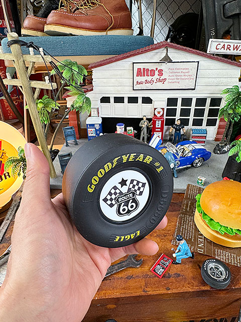 グッドイヤー　レーシングタイヤコースター　（ルート66/チェッカーフラッグ） ■ アメリカン雑貨 アメリカ雑貨 |  | 04