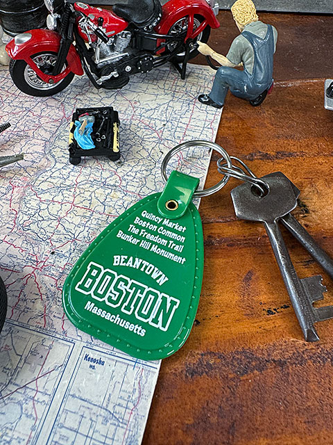 U.S.A.　サドルキータグ　キーホルダー　（ボストン/グリーン） ■ アメリカン雑貨 アメリカ雑貨 | 