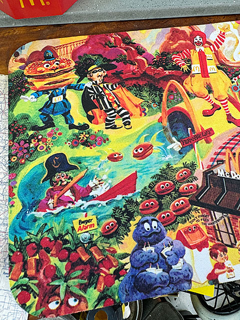 マクドナルド　海外　マウスマッド　マット　マクドナルドギャング マクドナルドランド マウスパッド □ アメリカン雑貨 アメリカ雑貨