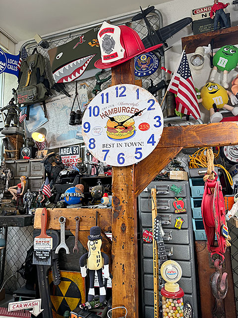 ハンバーガー　アンティーク　ウォールクロック ■ アメリカ雑貨 アメリカン雑貨 |  | 03