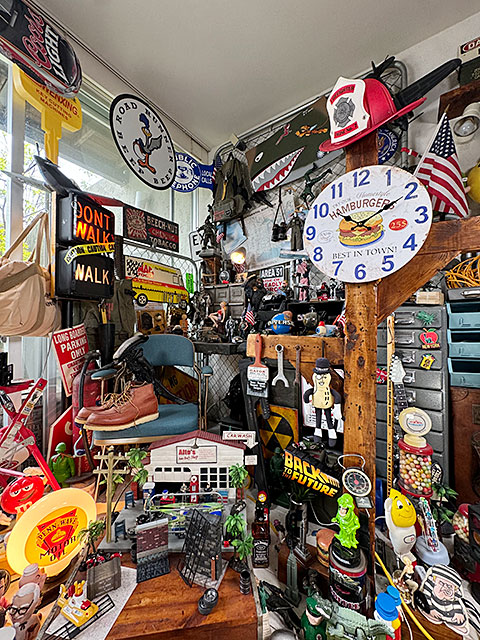 ハンバーガー　アンティーク　ウォールクロック ■ アメリカ雑貨 アメリカン雑貨 |  | 04