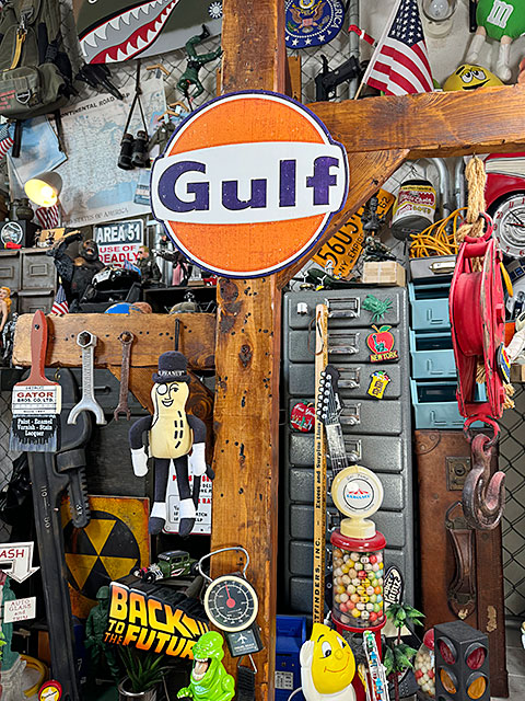 ガルフ　エンボス　ティンサイン　ダイカット　ブリキ看板 ■ アメリカ雑貨 アメリカン雑貨 |  | 02
