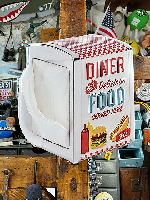 アメリカンダイナー　ナプキンディスペンサー　エンボス　ティンサイン　ブリキ看板 ■ アメリカン雑貨 アメリカ雑貨 |  | 06