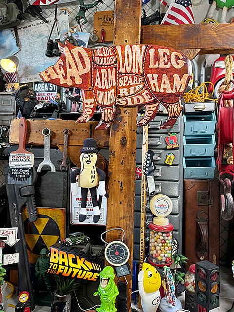 ブタ　ポーク　ミートカットチャート　エンボス　ティンサイン　ブリキ看板 ■ アメリカ雑貨 アメリカン雑貨 |  | 03