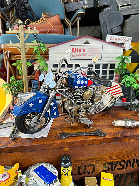 最終価格 ハーレーダビットソン ブリキ おもちゃ Harley Davidson ハーレー バイク ブリキオブジェ Lサイズ （USA
