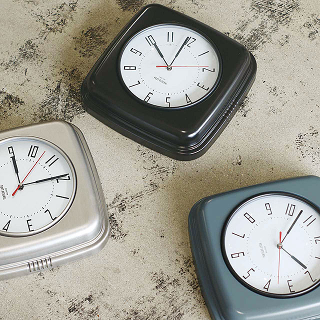 ポストジェネラル　ビスファム　ウォールクロック　（ブラック）　時計　インダストリアル ■ アメリカ雑貨 アメリカン雑貨 |  | 12