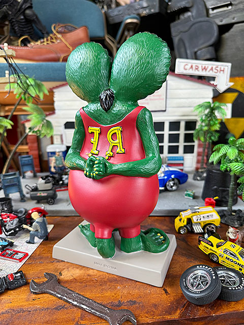 ゲリラSALE ラットフィンク フィギュア濃グリーン＆ワインレッド RAT FINK DOLL フィギュア ラットフィンク グリーン RA144GR