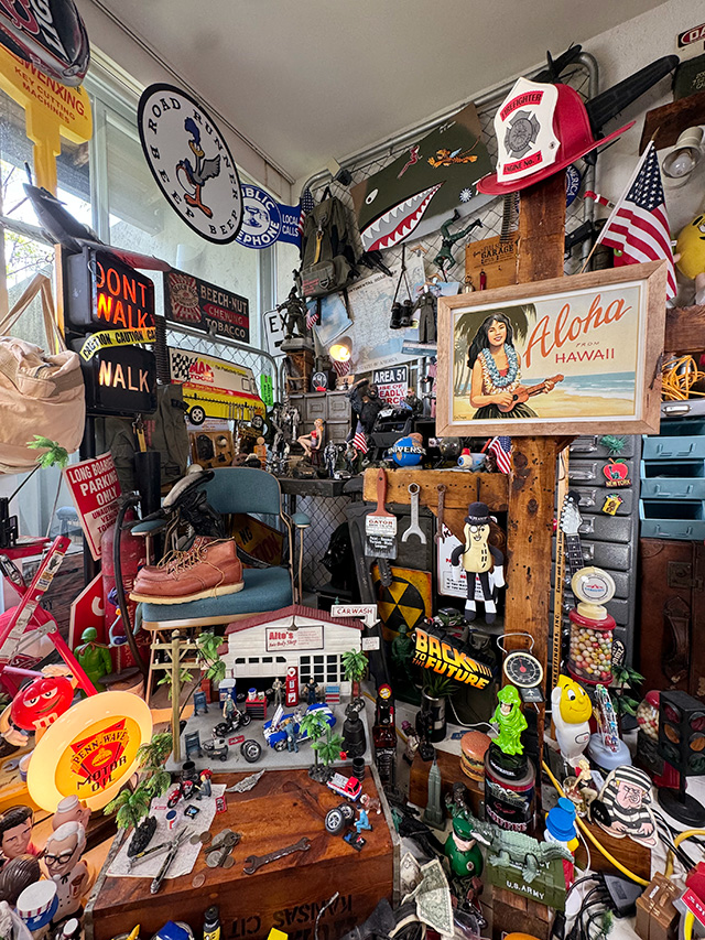 ハワイアン　ヴィンテージアート　ウッドフレーム　（ウクレレガール＆ビーチ） ■ アメリカン雑貨 アメリカ雑貨 |  | 05